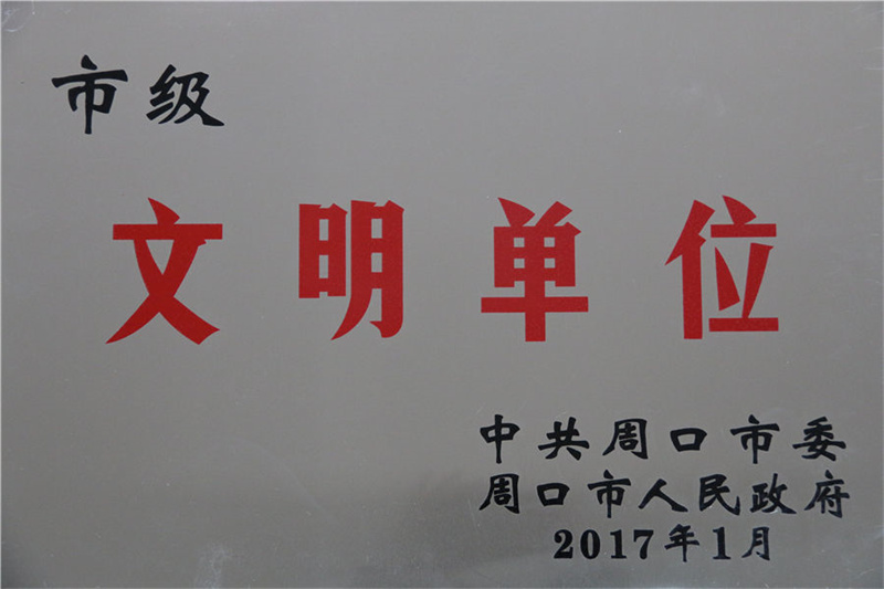 2017年市级文明单位